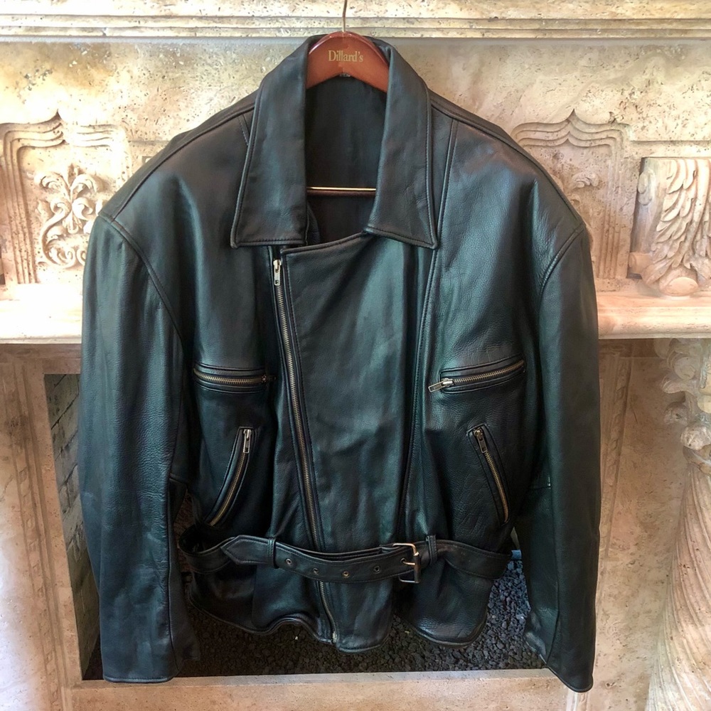Vintage Men’s Motorcycle Rock’n Roll Leather Jacket in absolute MINT condition